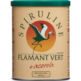 Spirulina Flamant Vert + Acerola (C vitamini) tablet 500 mg 300 adet