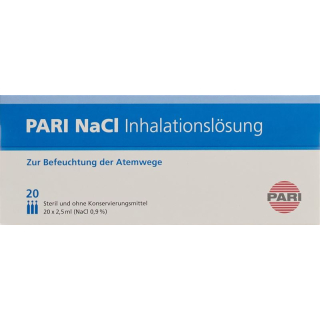 PARI NaCl inhalation solution 60 Amp 2.5 ml