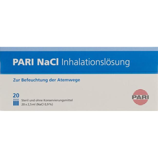 PARI inhalation NaCl solution 60 Amp 2.5 ml
