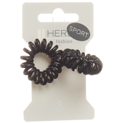 Topwell hair ties ø 3.8cm black 2 pcs