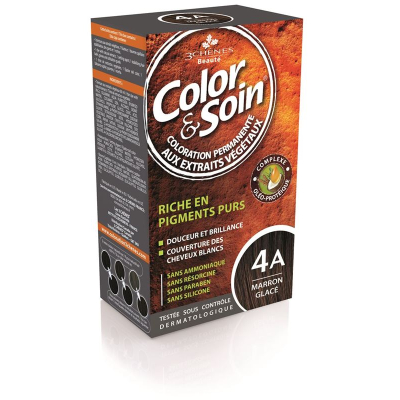 Color and soin coloration 4a marron glacé 135 מ"ל