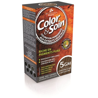 Color & Soin Coloration 5GM châtain clair cappuccino 135 מ"ל
