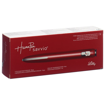 HumaPen Savvio Pen for insulin injections red