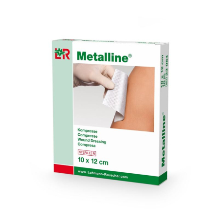 Metalline compresses 10x12cm sterile 10 bags