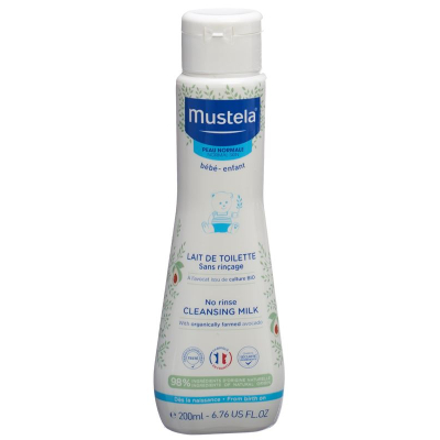 Mustela cleansing milk normal skin without rinsing fl 500 ml