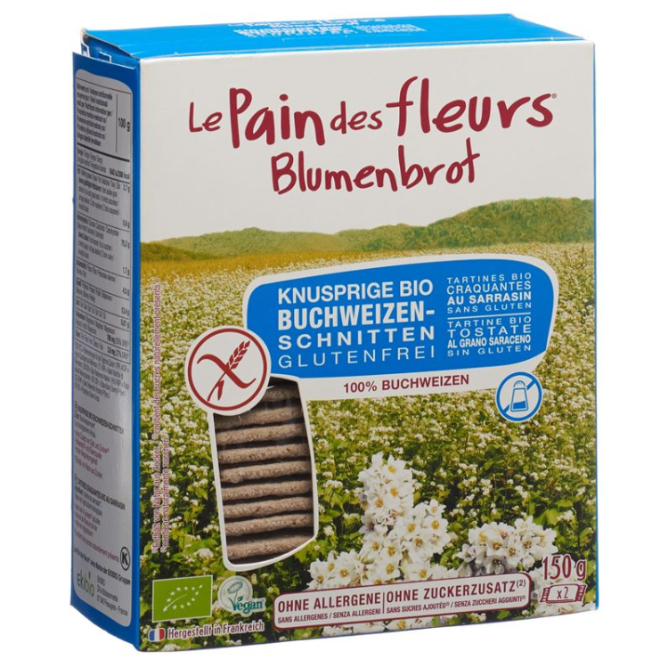 Bloemen Krokante sneetjes boekweit zonder toegevoegde suiker 150 g