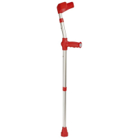Ossenberg crutch kiddy alüminyum / kırmızı yumuşak kavrama 100kg çift 1