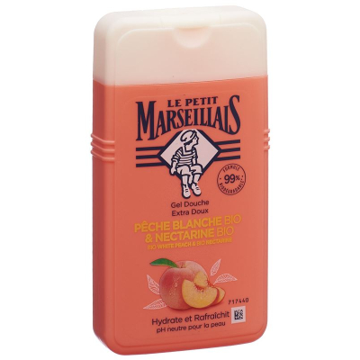 ជែលផ្កាឈូក le petit marseillais bio peach and nektarin fl 250 ml