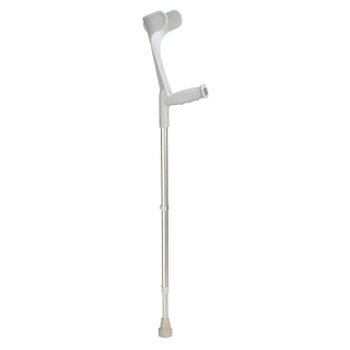 Ossenberg crutch alu/grey hard handle 140kg 1 pair