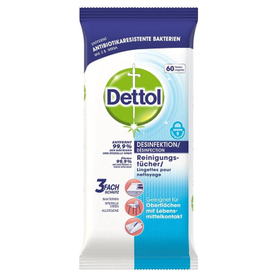 Dettol desinficerande rengöringsservetter 60 st