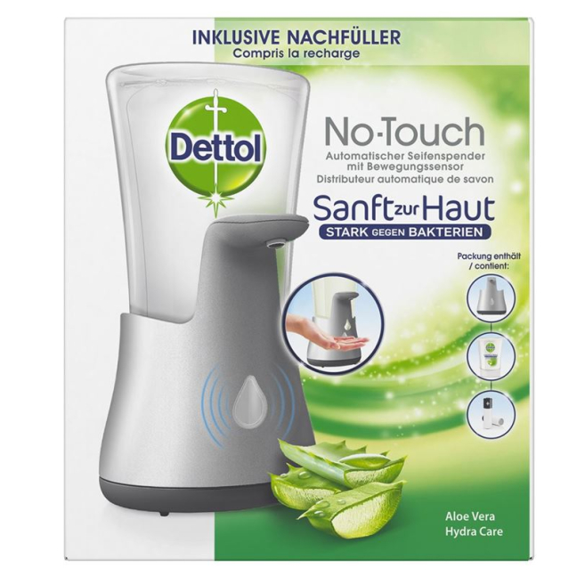 Dettol No-Touch starter set silver aloe vera 250 ml buy online