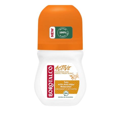 Borotalco Deodorant Active Roll On Tangerine and Neroli 50 ml