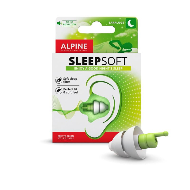 ALPINE SleepSoft + тапа за уши Евро дупка чифт 1