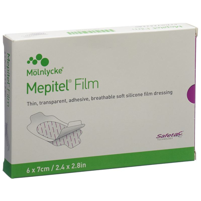 Mepitel пленкасы Safetac 6x7cm 10 дана