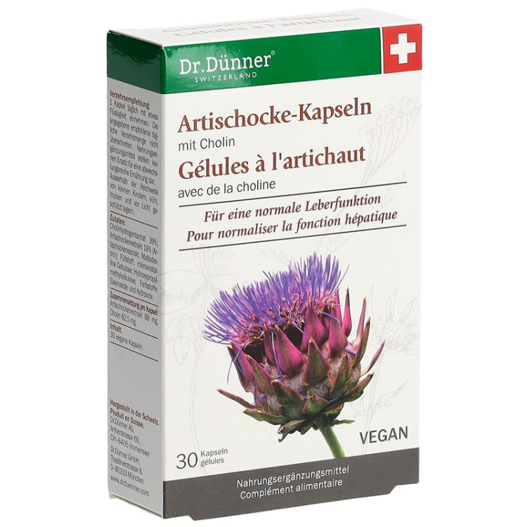 Dünner Artichoke Liver Function 30 kapsulių