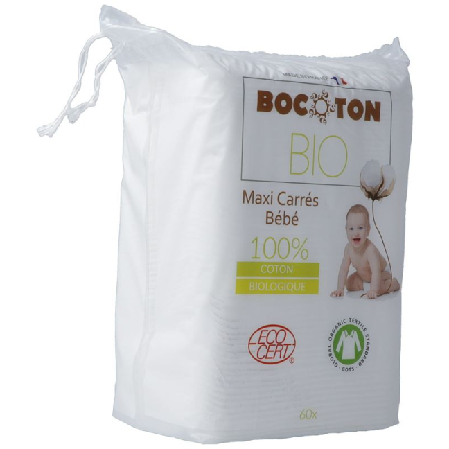 Bocoton Maxi Baby ბამბის პირსახოცები 60 ც