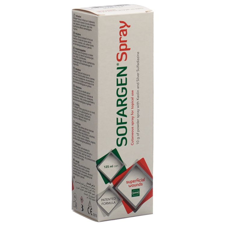 Sofargen wound treating powder spray 10 g