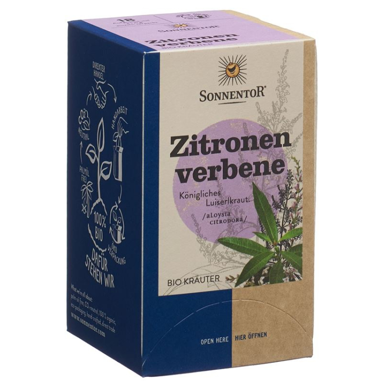 Sonnentor lemon verbena ჩაი ბატალიონი 18 ცალი