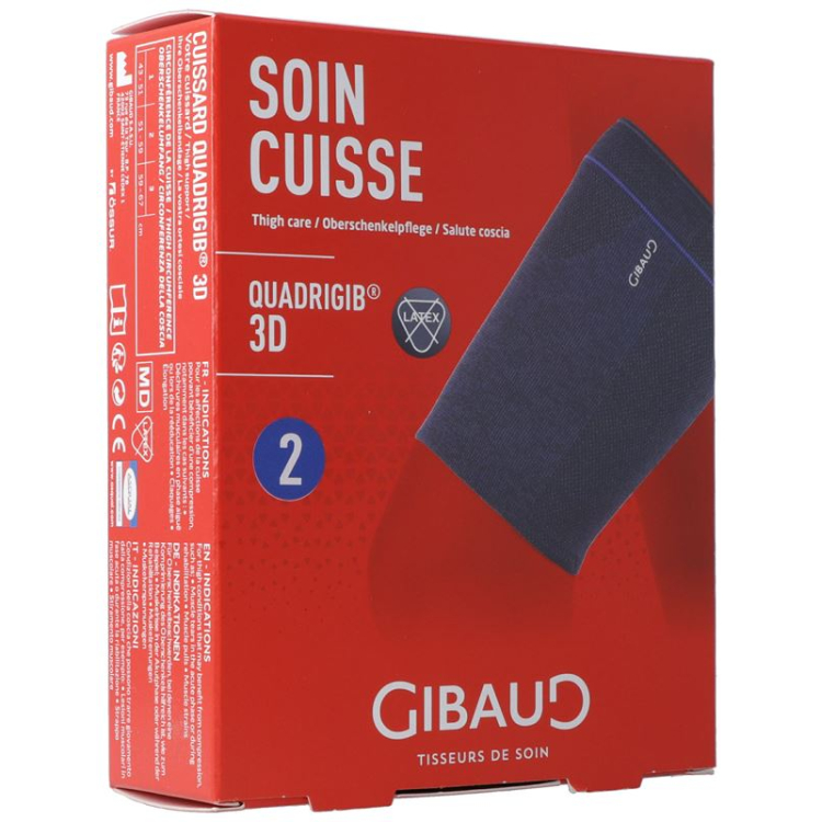 GIBAUD Quadrigib 3D dijbandage Gr2 51-59cm