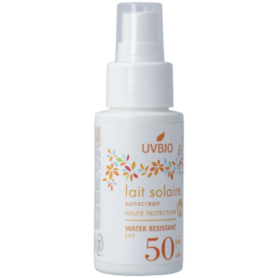 Uvbio solcreme sprayay spf50 kids bio fl 50 ml