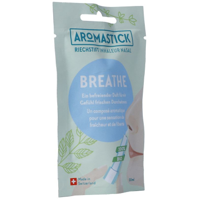 Aroma stick olfactory pin 100% organic breathe bag