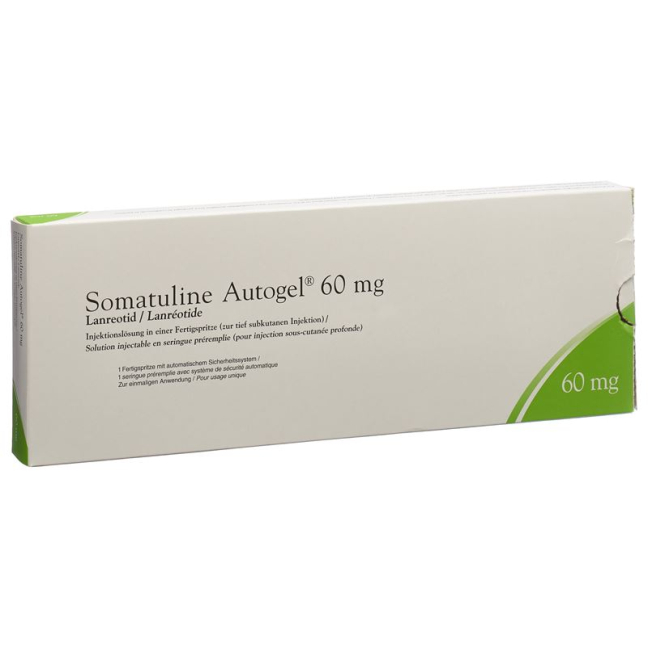 SOMATULINE AUTOGEL Inj Lös 60 mg Fertspr