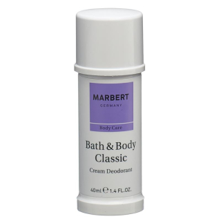 Marbert bath & body cream desodorante clássico 40 ml