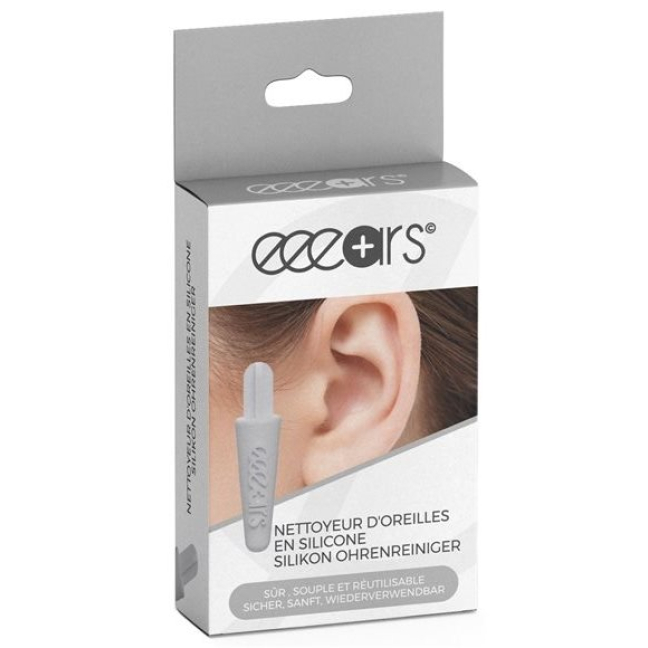 eeears ears cleaner reusable silicone white