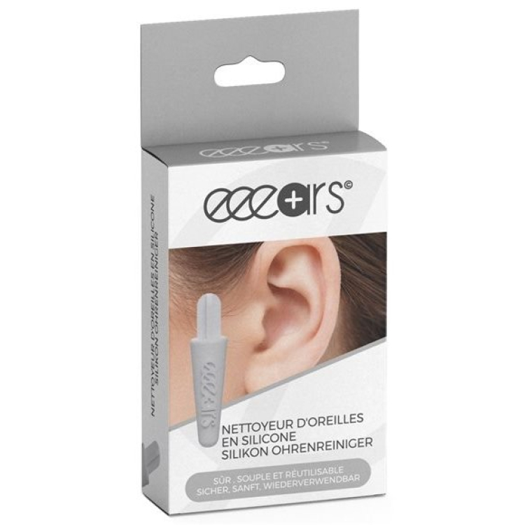 eeears ears cleaner reusable silicone white