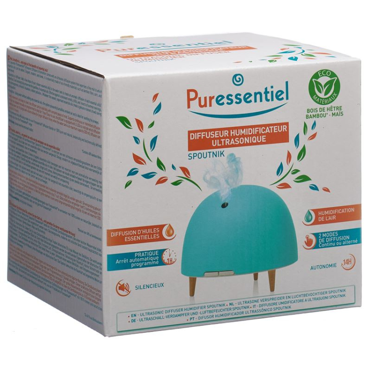 Puressentiel diffuusori ja sumuttimen kostutus Spoutnik