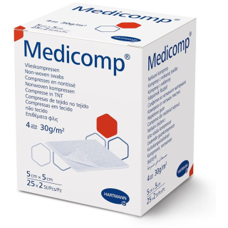 Medicomp 4 fach S30 5x5cm steriilne 25 x 2 Stk