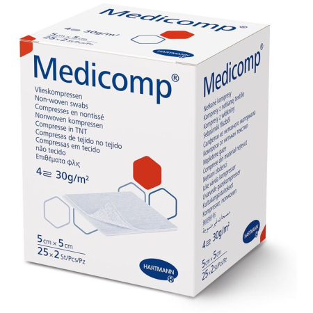 Medicomp 4 fach S30 5x5cm steriili 25 x 2 Stk