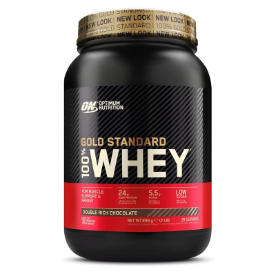 OPTIMUM 100% Whey Gold Standard Chocolate Double Rich 2lb can 900