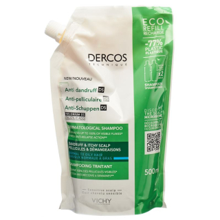 Vichy Dercos Anti dandruff DS Shampoo fettiges Haar Refill Btl 500 ml