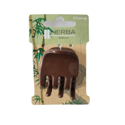 Herba ecofriendly klammer 3,5 cm brun