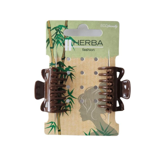 Herba environmentally friendly clip 3.8cm brown 2 pcs