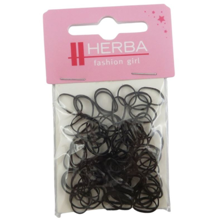 Elastico per capelli Herba Kids 1cm nero 20 pz