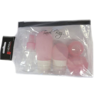 Herba Travel Bag travel toiletry set pink with knight