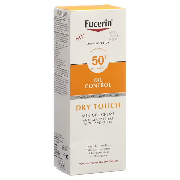 Eucerin Sun Oil Control Body Dry Touch Gel SPF 50+ Tb 200ml