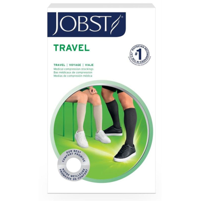 Jobst travel socks knie 15-20mmhg 2 ge navy