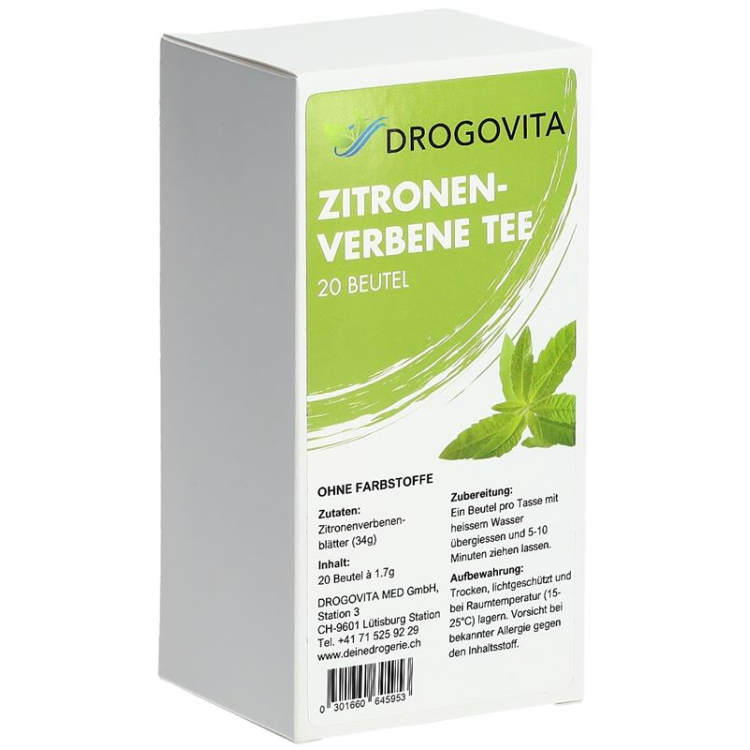 DROGOVITA Zitronenverbene Tee