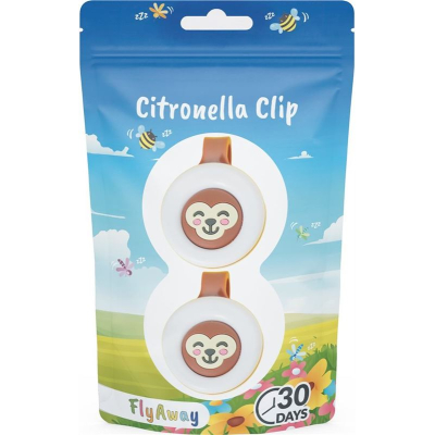 FLYAWAY Citronella-Clip Monkey Duopack