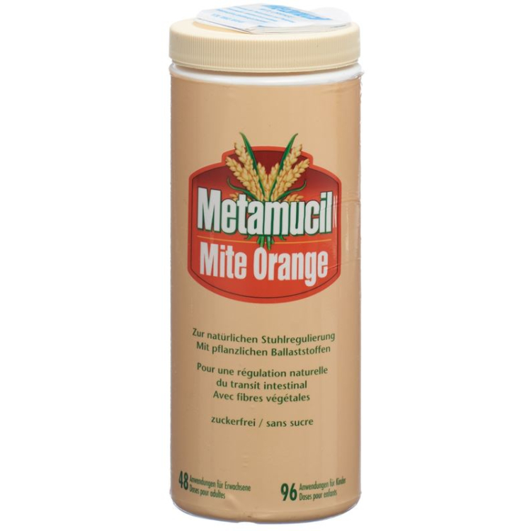 אבקת Metamucil N Mite כתום 283 גרם