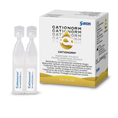 Cationorm ögondroppar emulsion UD 30 x 0,4 ml