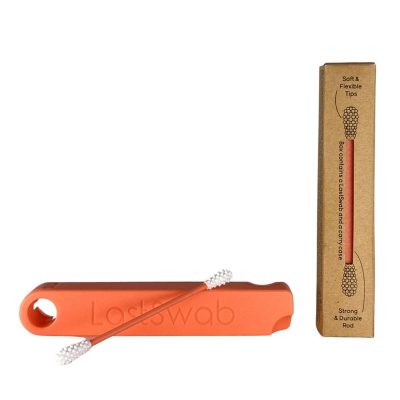 Lastswab display basic wiederverwenbares bomullspinne orange 6 stycken