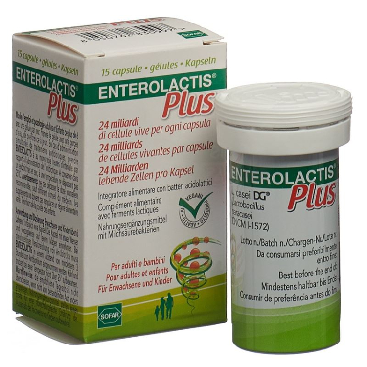 Enterolactis Plus Kaps 20 stk