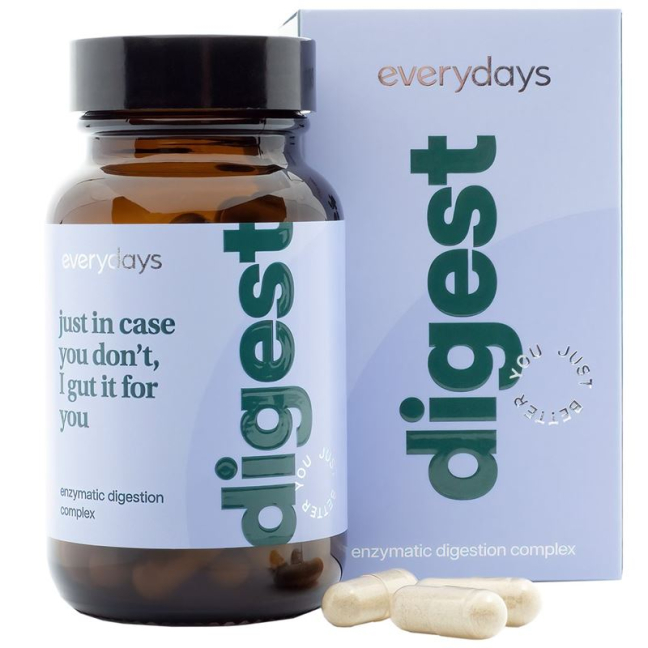 EVERYDAYS Flat Belly Enzyme Digestion Caps - Improve Digestive Health