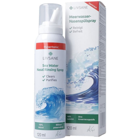 Livsane Nasal Rinse Spray 100 ml - Natural Relief for Sinusitis and Allergic Rhinitis