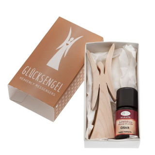 Aromalife gift set lucky angel wood 9 cm and fragrance mixture luck