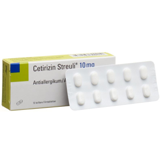 CETIRIZIN Streuli Filmtabl 10 mg